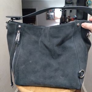 Rebecca Minkoff Blue Suede Hobo Bag
